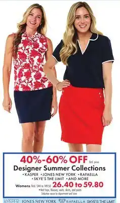 Boscov's Designer Summer Collections offer
