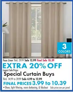 Boscov's Faux Linen offer