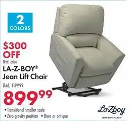 Boscov's LA-Z-BOY Jean Lift Chair offer