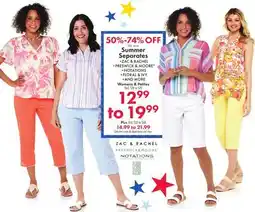Boscov's Summer Separates offer
