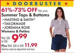 Boscov's Summer Tops & Bottoms offer