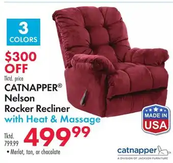 Boscov's CATNAPPER Nelson Rocker Recliner offer