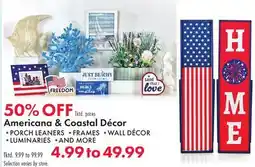 Boscov's Americana & Coastal Décor offer