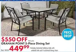 Boscov's GRAHAM POINT 5-Piece Dining Set offer