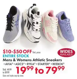 Boscov's ENTIRE STOCK Mens & Womens Athletic Sneakers offer
