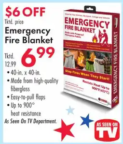 Boscov's Emergency Fire Blanket offer