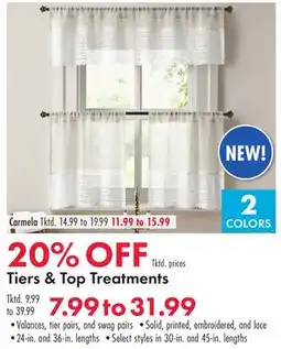 Boscov's Tiers & Top Treatments offer