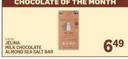 Kings Food Markets JELINA MILK CHOCOLATE ALMOND SEA SALT BAR offer