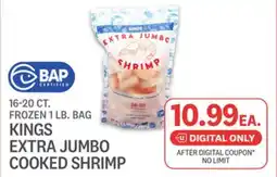 Kings Food Markets KINGS EXTRA JUMBO COOKED SHRIMP offer