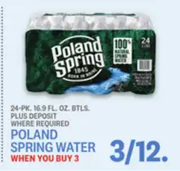 Kings Food Markets POLAND SPRING WATER offer