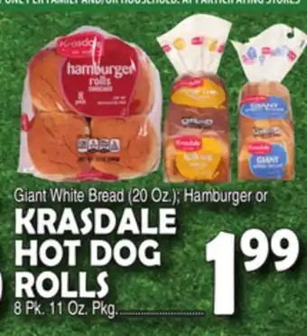 Bravo Supermarkets KRASDALE HOT DOG ROLLS offer