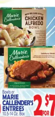 Bravo Supermarkets MARIE CALLENDER'S ENTREES offer