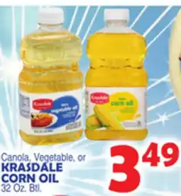 Bravo Supermarkets KRASDALE CORN OIL offer