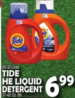 Bravo Supermarkets TIDE HE LIQUID DETERGENT offer