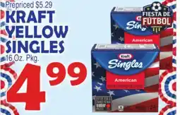 Bravo Supermarkets KRAFT YELLOW SINGLES offer