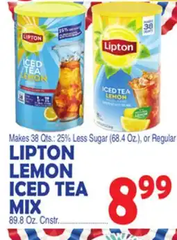 Bravo Supermarkets LIPTON LEMON ICED TEA MIX offer