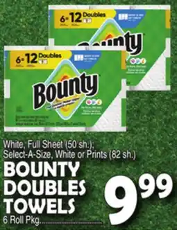 Bravo Supermarkets BOUNTY DOUBLES TOWELS offer