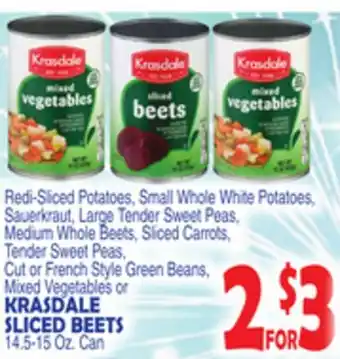 Bravo Supermarkets KRASDALE SLICED BEETS offer