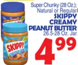 Bravo Supermarkets SKIPPY CREAMY PEANUT BUTTER offer