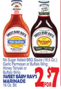 Bravo Supermarkets SWEET BABY RAY'S MARINADE offer