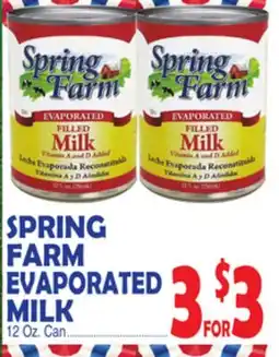 Bravo Supermarkets SPRING FARM EVAPORATED MILK offer