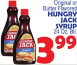 Bravo Supermarkets HUNGRY JACK SYRUP offer