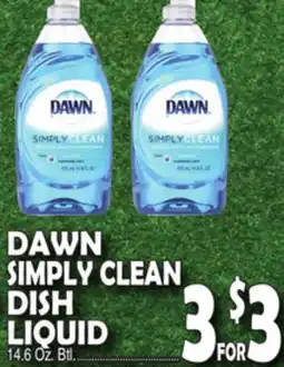 Bravo Supermarkets DAWN SIMPLY CLEAN DISH LIQUID offer