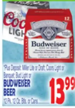 Bravo Supermarkets BUDWEISER BEER offer