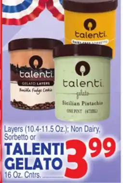 Bravo Supermarkets TALENTI GELATO offer