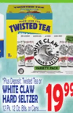 Bravo Supermarkets WHITE CLAW HARD SELTZER offer