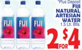 Bravo Supermarkets FIJI NATURAL ARTESIAN WATER offer