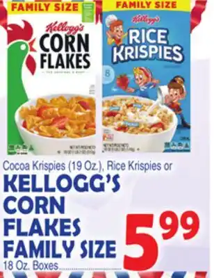 Bravo Supermarkets KELLOGG'S CORN FLAKES FAMILY SIZE offer