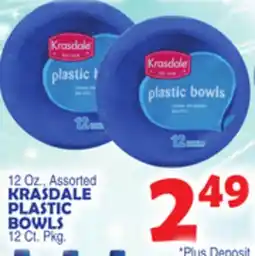 Bravo Supermarkets KRASDALE PLASTIC BOWLS offer