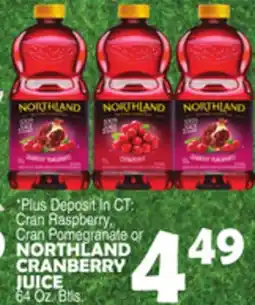Bravo Supermarkets NORTHLAND CRANBERRY JUICE offer
