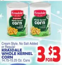 Bravo Supermarkets KRASDALE WHOLE KERNEL CORN offer