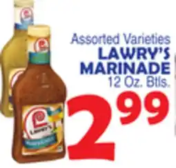 Bravo Supermarkets LAWRY'S MARINADE offer