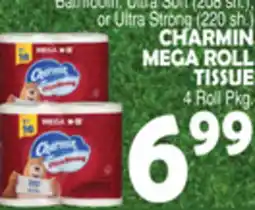 Bravo Supermarkets CHARMIN MEGA ROLL TISSUE offer