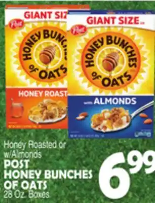Bravo Supermarkets POST HONEY BUNCHES OF OATS offer