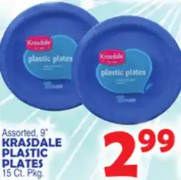 Bravo Supermarkets KRASDALE PLASTIC PLATES offer