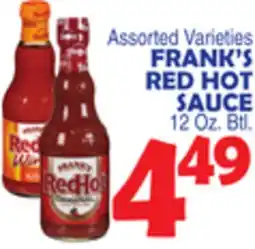 Bravo Supermarkets FRANK'S RED HOT SAUCE offer
