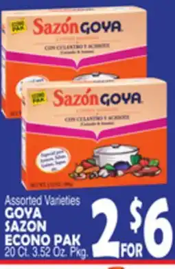 Bravo Supermarkets GOYA SAZON ECONO PAK offer