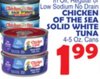 Bravo Supermarkets CHICKEN OF THE SEA SOLID WHITE TUNA offer