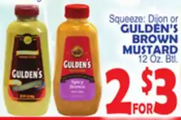 Bravo Supermarkets GULDEN'S BROWN MUSTARD offer