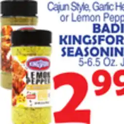 Bravo Supermarkets BADIA KINGSFORD SEASONING offer