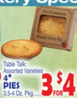 Bravo Supermarkets 4 PIES offer