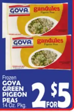 Bravo Supermarkets GOYA GREEN PIGEON PEAS offer