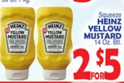 Bravo Supermarkets HEINZ YELLOW MUSTARD offer