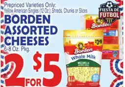 Bravo Supermarkets BORDEN ASSORTED CHEESES offer