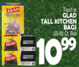 Bravo Supermarkets Trash or GLAD TALL KITCHEN BAGS offer