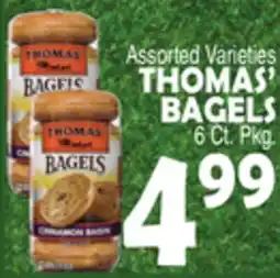 Bravo Supermarkets THOMAS' BAGELS offer